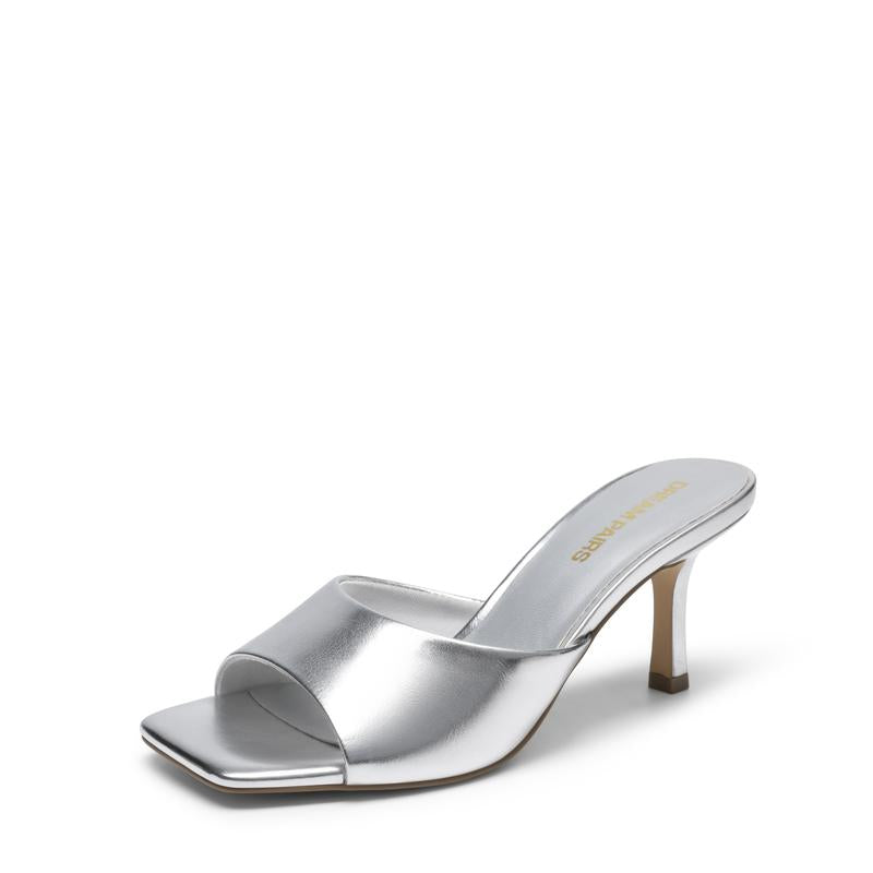 Dream Pairs Women'S Square Toe Heeled Slide Sandals Chic Elegant Comfortable Party Heels Shoes for Girls Casual Office Slip-On Sandals